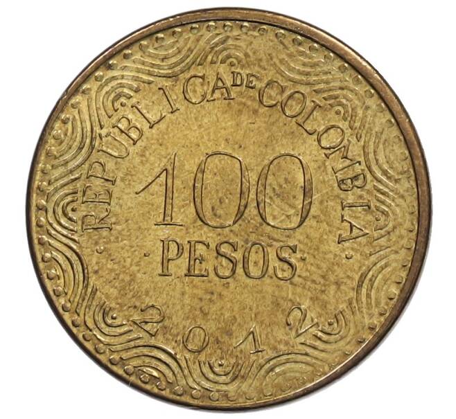 Монета 100 песо 2012 года Колумбия (Артикул: K12-60303) — Фото №1