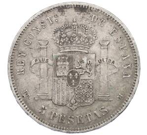 5 песет 1891 года Испания — Фото №2