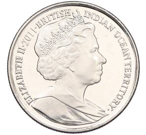 2 фунта 2011 года Британская Территория Индийского океана «Королева Елизавета II и Принц Филипп» — Фото №2