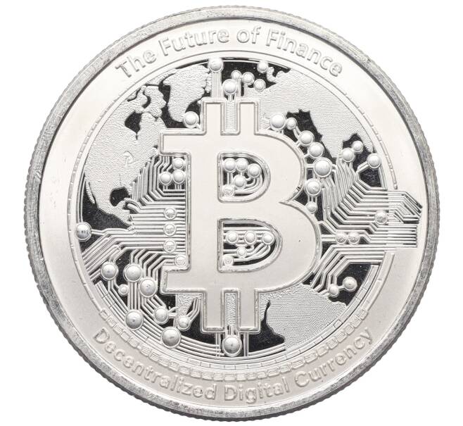 Монета 2 доллара 2025 года Ниуэ «Биткоин — будущее финансов» (Артикул: M2-86446) — Фото №1
