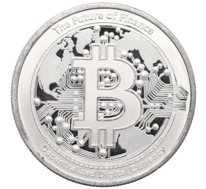 Монета 2 доллара 2025 года Ниуэ «Биткоин — будущее финансов» (Артикул: M2-86448) — Фото №1