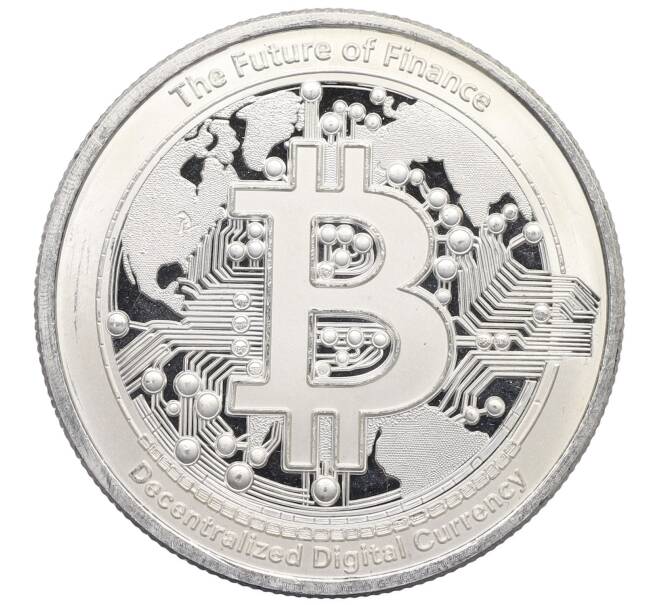 Монета 2 доллара 2025 года Ниуэ «Биткоин — будущее финансов» (Артикул: M2-86452) — Фото №1