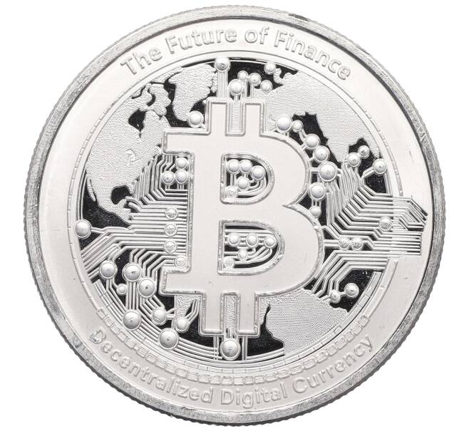Монета 2 доллара 2025 года Ниуэ «Биткоин — будущее финансов» (Артикул: M2-86454) — Фото №1