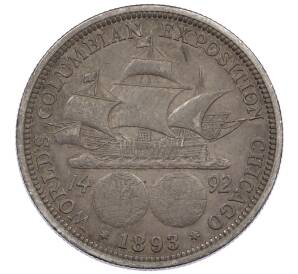 1/2 доллара (50 центов) 1893 года США «Колумбийская выставка в Чикаго» — Фото №1