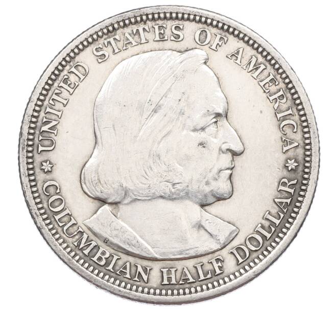 Монета 1/2 доллара (50 центов) 1893 года США «Колумбийская выставка в Чикаго» (Артикул: M2-86480) — Фото №2