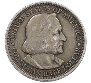 1/2 доллара (50 центов) 1893 года США «Колумбийская выставка в Чикаго» — Фото №2