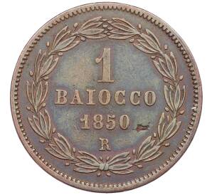 1 байокко 1850 года Папская область — Фото №1