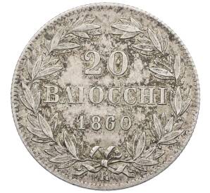 20 байокко 1860 года Папская область — Фото №1