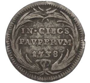 1 гроссо 1738 года Папская область — Фото №1