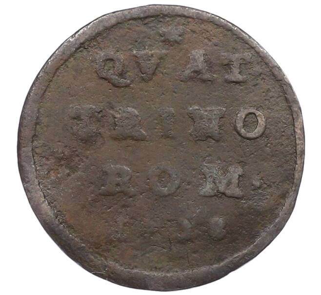 Монета 1 кваттрино 1738 года Папская область (Артикул: M2-86530) — Фото №1