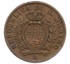 5 чентезимо 1938 года Сан-Марино — Фото №2