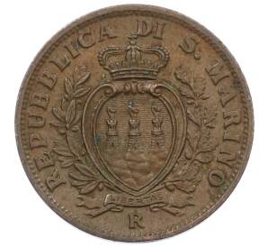 5 чентезимо 1938 года Сан-Марино — Фото №2