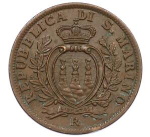 5 чентезимо 1937 года Сан-Марино — Фото №2