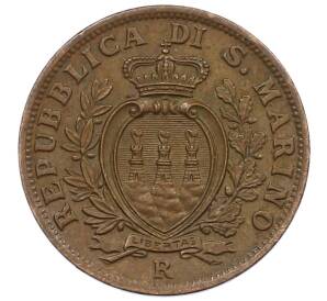 5 чентезимо 1936 года Сан-Марино — Фото №2