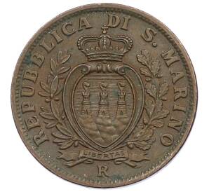 5 чентезимо 1936 года Сан-Марино — Фото №2