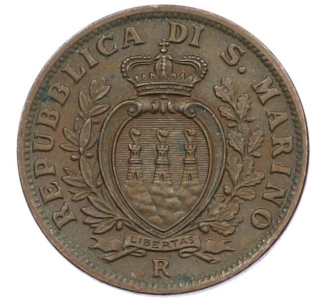 Монета 5 чентезимо 1936 года Сан-Марино (Артикул: M2-86568) — Фото №2
