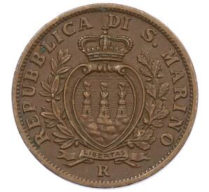 5 чентезимо 1936 года Сан-Марино — Фото №2