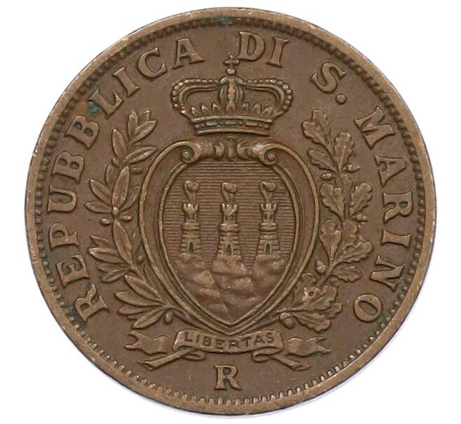 Монета 5 чентезимо 1936 года Сан-Марино (Артикул: M2-86569) — Фото №2