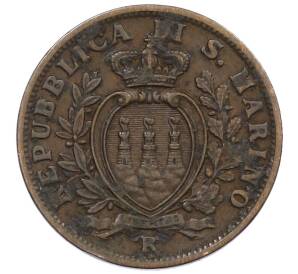 5 чентезимо 1936 года Сан-Марино — Фото №2