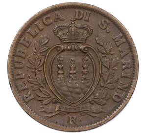 5 чентезимо 1936 года Сан-Марино — Фото №2