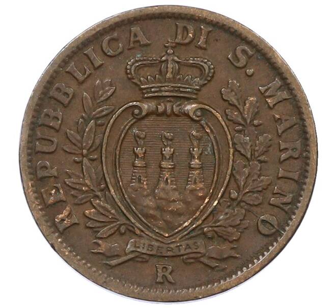 Монета 5 чентезимо 1936 года Сан-Марино (Артикул: M2-86579) — Фото №2