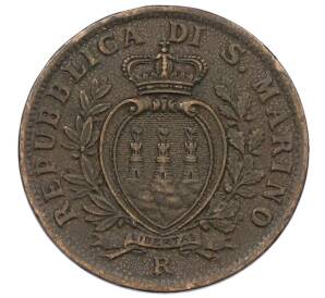 5 чентезимо 1935 года Сан-Марино — Фото №2
