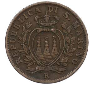 5 чентезимо 1935 года Сан-Марино — Фото №2