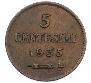 5 чентезимо 1935 года Сан-Марино — Фото №1