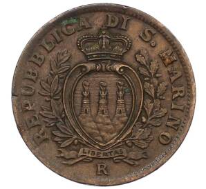 5 чентезимо 1935 года Сан-Марино — Фото №2