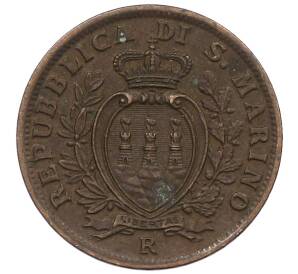 5 чентезимо 1935 года Сан-Марино — Фото №2