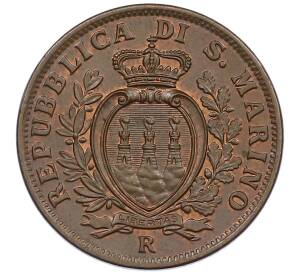 10 чентезимо 1937 года Сан-Марино — Фото №2