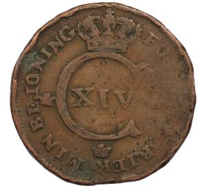 1/2 скиллинга 1822 года Швеция — Фото №2