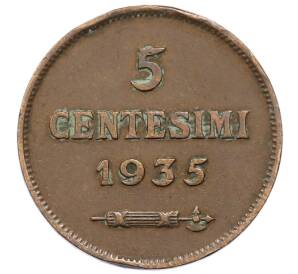 5 чентезимо 1935 года Сан-Марино — Фото №1