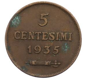 5 чентезимо 1935 года Сан-Марино — Фото №1
