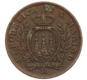 5 чентезимо 1935 года Сан-Марино — Фото №2