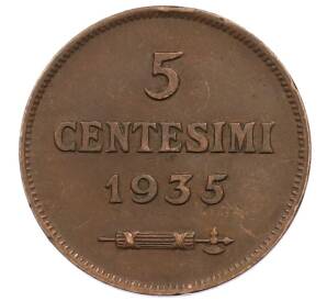 5 чентезимо 1935 года Сан-Марино — Фото №1