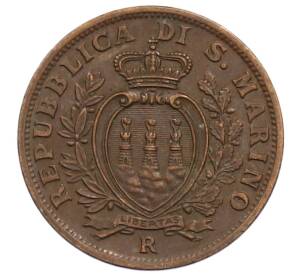 5 чентезимо 1935 года Сан-Марино — Фото №2