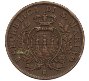 10 чентезимо 1935 года Сан-Марино — Фото №2