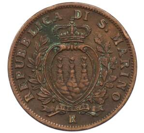 10 чентезимо 1935 года Сан-Марино — Фото №2