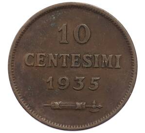 10 чентезимо 1935 года Сан-Марино — Фото №1