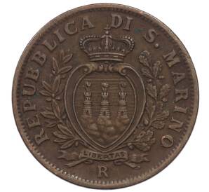 10 чентезимо 1935 года Сан-Марино — Фото №2