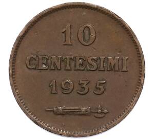 10 чентезимо 1935 года Сан-Марино — Фото №1
