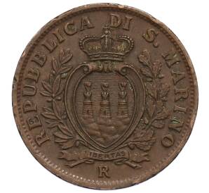 10 чентезимо 1935 года Сан-Марино — Фото №2