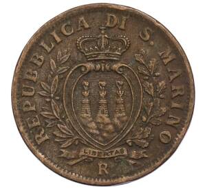 10 чентезимо 1935 года Сан-Марино — Фото №2