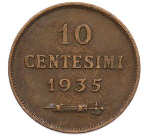10 чентезимо 1935 года Сан-Марино — Фото №1