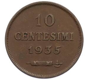 10 чентезимо 1935 года Сан-Марино — Фото №1