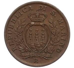 10 чентезимо 1935 года Сан-Марино — Фото №2