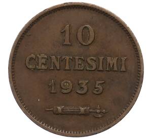 10 чентезимо 1935 года Сан-Марино — Фото №1