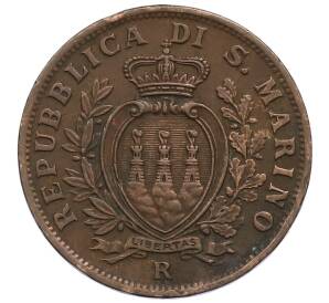 10 чентезимо 1935 года Сан-Марино — Фото №2