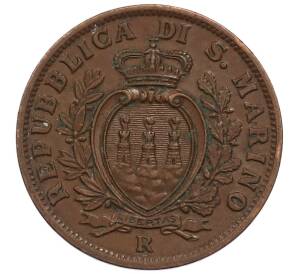 10 чентезимо 1936 года Сан-Марино — Фото №2